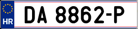 Trailer License Plate